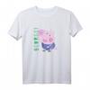 Kinder Peppa Pig George! Text Full Body Smiling Portrait T-Shirt – Bunte, Offiziell Lizenzierte Peppa Pig Kinderbekleidung für Vorschulkinder