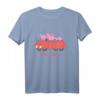 Kinder Peppa Pig Family Car T-Shirt – Klassisch geschnitten, langlebiges Kinder T-Shirt für Peppa Pig Fans