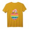 Kinder Peppa Pig Rainbow Heart T-Shirt - Klassisch geschnitten, buntes Motiv für kleine Peppa Fans