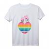 Kinder Peppa Pig Rainbow Heart T-Shirt - Klassisch geschnitten, buntes Motiv für kleine Peppa Fans