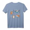 Meerschweinchen Meerschwein Meersau Eat Sleep Wheek Repeat T-Shirt – Lustiges Tiermotiv für Meerschweinchenliebhaber und Tierfreunde
