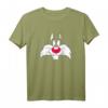 HapPanda Sylvester Face T-Shirt – Lizenziertes WB Cartoon Motiv für Jubiläen, Nostalgie & Fanartikel