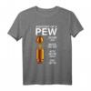 Lustiges Waffenmunition Anatomy of a Pew Gewehr Pistolen T-Shirt – Perfektes Geschenk für Jäger, Polizisten und Waffenliebhaber zu Geburtstag, Weihnachten oder Waffenschein