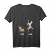 Damen Pole Dance Like A Unicorn Geschenk T-Shirt mit V-Ausschnitt – Lustiges, Sexy Einhorn T-Shirt für Pole Dance und Pferdeliebhaber