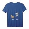 Damen Pole Dance Like A Unicorn Geschenk T-Shirt mit V-Ausschnitt – Lustiges, Sexy Einhorn T-Shirt für Pole Dance und Pferdeliebhaber
