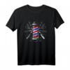 Barbiere Pole Schere Haarschneider Kamm T-Shirt – Stylisches Barber Tee für Friseure und Barber Shops