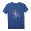 Barbiere Pole Schere Haarschneider Kamm T-Shirt – Stylisches Barber Tee für Friseure und Barber Shops