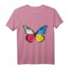 Polnische Ukrainische Flagge Schmetterling T-Shirt – Kulturelles Symbol für Polen-Ukraine Freundschaft