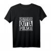 Polen T-Shirt Straight Outta Polska Tank Top – Lustiges Geschenk mit Adler für Polen-Fans in Deutschland zum Geburtstag, Valentinstag oder Stolz zeigen