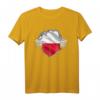 Super Polish Heritage Stolze Polen Wurzeln Flagge T-Shirt – Stolzes polnisches Kunstwerk für Einwanderer, Touristen & Polenliebhaber