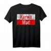 Lustiges Kurwa Mac Polen T-Shirt mit Flagge – Humorvolles Geschenk für Polenfans, Geburtstags- & Weihnachtsgeschenk für Stolze Polen