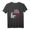 Polen Stolz DNA Fingerabdruck T-Shirt - Originelles Geschenk für Polenliebhaber, Geburtstag & Weihnachten