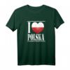 I love polska Polen T-Shirt - Patriotisches T-Shirt mit Spruch für polnische Freunde und Polenliebhaber