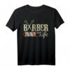 Friseur Barber Pole Vintage Lustig Geschenk T-Shirt - Klassisch geschnitten für Friseure, Barbiere & Barber-Shop Fans