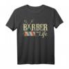 Friseur Barber Pole Vintage Lustig Geschenk T-Shirt - Klassisch geschnitten für Friseure, Barbiere & Barber-Shop Fans