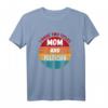 Ich habe zwei Titel Mama und Politiker T-Shirt – Vintage Sonnenuntergang Design, perfektes Geschenk für politisch engagierte Mütter