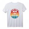 Ich habe zwei Titel Mama und Politiker T-Shirt – Vintage Sonnenuntergang Design, perfektes Geschenk für politisch engagierte Mütter