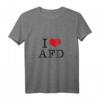 Damen Pro AFD – I Love AFD Wahlen 2021 T-Shirt mit V-Ausschnitt – Perfektes Fan-Design für AfD-Unterstützer