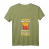 Damen Lustiges Sprüche Pommes T-Shirt mit V-Ausschnitt – Humorvolles Damen T-Shirt für Pommes-Fans