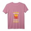 Damen Lustiges Sprüche Pommes T-Shirt mit V-Ausschnitt – Humorvolles Damen T-Shirt für Pommes-Fans