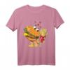 Lustiges Kinder T-Shirt mit Burger & Pommes - Humorvolles Food-Design für Jungen und Mädchen, perfekt als Geschenk