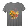 Lustiges Kinder T-Shirt mit Burger & Pommes - Humorvolles Food-Design für Jungen und Mädchen, perfekt als Geschenk
