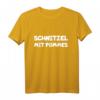 Schnitzel mit Pommes T-Shirt – Lustiges Geschenk für Schnitzel- und Pommes-Liebhaber, perfekt für Freunde und Familie