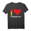I love Freibadpommes T-Shirt mit Herzmotiv – Perfekt für Pommes-Fans, Fast Food Junkies & Freibadbesucher
