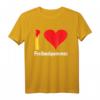 I love Freibadpommes T-Shirt mit Herzmotiv – Perfekt für Pommes-Fans, Fast Food Junkies & Freibadbesucher