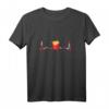 Pommes Frites Herzschlag EKG Team Pommes T-Shirt – Perfektes Geschenk für Pommes-Liebhaber und Fast Food Fans