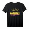 Pommes Prinzessin Frites Fast Food T-Shirt für Frauen – Lustiges Design mit Ketchup & Mayo, ideal für Pommes-Liebhaberinnen und Gastronomiekräfte