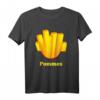 Pommes T-Shirt & Kostüm – Lustige Fritten Verpackung Verkleidung für Fasching, Karneval & Halloween für Kinder und Erwachsene