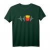 Pommes Frites Liebe Herzschlag EKG Herzfrequenz Food T-Shirt – Perfektes Geschenk für Fast-Food-Fans und Pommes-Liebhaber
