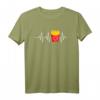 Pommes Frites Liebe Herzschlag EKG Herzfrequenz Food T-Shirt – Perfektes Geschenk für Fast-Food-Fans und Pommes-Liebhaber