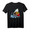 Lustiges Pommes Frites & Haifisch T-Shirt – Perfektes Geschenk für Kinder, Foodies und Haifischliebhaber zu Geburtstagen, Weihnachten & Feiertagen
