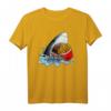 Lustiges Pommes Frites & Haifisch T-Shirt – Perfektes Geschenk für Kinder, Foodies und Haifischliebhaber zu Geburtstagen, Weihnachten & Feiertagen