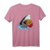 Lustiges Pommes Frites & Haifisch T-Shirt – Perfektes Geschenk für Kinder, Foodies und Haifischliebhaber zu Geburtstagen, Weihnachten & Feiertagen