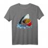Lustiges Pommes Frites & Haifisch T-Shirt – Perfektes Geschenk für Kinder, Foodies und Haifischliebhaber zu Geburtstagen, Weihnachten & Feiertagen