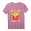 This Girl Loves Pommes Frites - Fast Food Langarmshirt für Pommes-Fans & Feinschmecker, Perfekt für Gastronomie & Imbissbesucher
