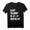 Eat Sleep K Pop Repeat Hand Heart T-Shirt – Perfektes Geschenk für K-Pop Fans, Koreanische Kultur und Hallyu-Enthusiasten