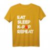 Eat Sleep K Pop Repeat Hand Heart T-Shirt – Perfektes Geschenk für K-Pop Fans, Koreanische Kultur und Hallyu-Enthusiasten