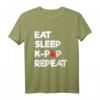 Eat Sleep K Pop Repeat Hand Heart T-Shirt – Perfektes Geschenk für K-Pop Fans, Koreanische Kultur und Hallyu-Enthusiasten