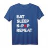 Eat Sleep K Pop Repeat Hand Heart T-Shirt – Perfektes Geschenk für K-Pop Fans, Koreanische Kultur und Hallyu-Enthusiasten