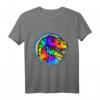 T-Rex Pop Art Design! Süßes und modisches Dinosaurier T-Shirt mit Regenbogen - Perfekt für Dinosaurierfans und Pop Art Liebhaber