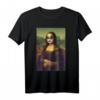 Cooles Lustiges Rocker Mona Lisa Meme T-Shirt - Klassische Kunst im Pop Art Stil, Perfekt als Geschenk für Freunde und Familie