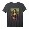 Cooles Lustiges Rocker Mona Lisa Meme T-Shirt - Klassische Kunst im Pop Art Stil, Perfekt als Geschenk für Freunde und Familie