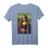 Cooles Lustiges Rocker Mona Lisa Meme T-Shirt - Klassische Kunst im Pop Art Stil, Perfekt als Geschenk für Freunde und Familie