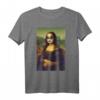 Cooles Lustiges Rocker Mona Lisa Meme T-Shirt - Klassische Kunst im Pop Art Stil, Perfekt als Geschenk für Freunde und Familie