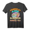 Powered by K-POP Bubble Tea and Ramen Nudeln Noods - Lustiges Foodie T-Shirt für Boba- und Ramen-Liebhaber