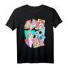 HapPanda Princesses Neon Pop Art T-Shirt - Stylisches Graphic Shirt für Frauen zum Geburtstag